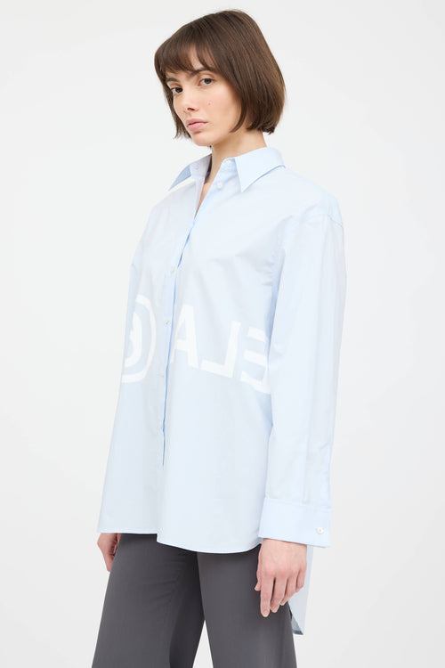MM6 Maison Margiela Poplin Logo Shirt