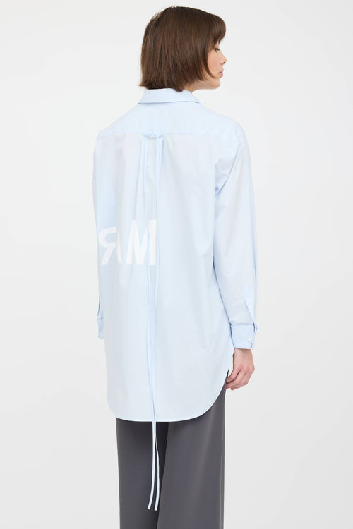 MM6 Maison Margiela Poplin Logo Shirt