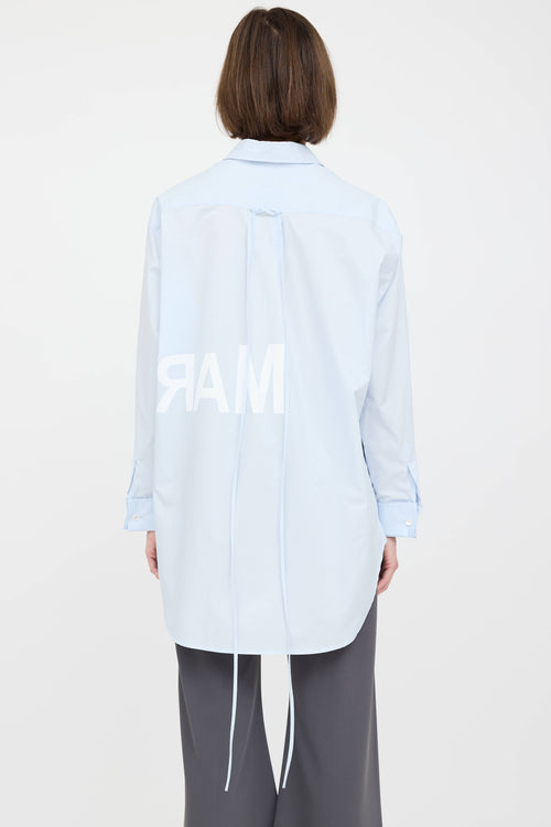 MM6 Maison Margiela Poplin Logo Shirt
