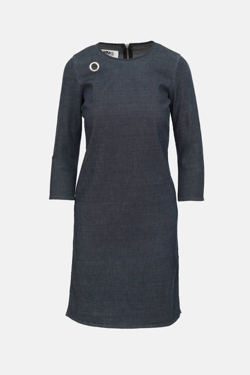 MM6 Maison Margiela Grommet Denim Dress