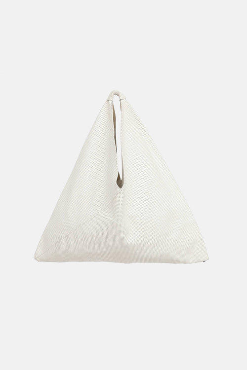 MM6 Maison Margiela Perforated Triangle Tote Bag