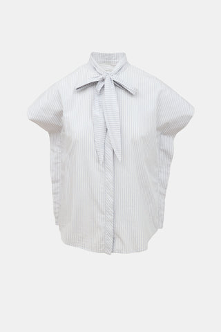 MM6 Maison Margiela 2017 Striped Sleeveless Top