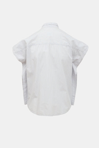 MM6 Maison Margiela 2017 Striped Sleeveless Top