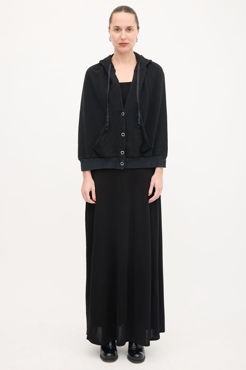 MM6 Maison Margiela Backless Hooded Sweatshirt Vest