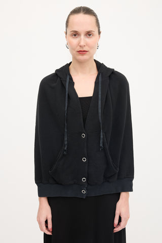 MM6 Maison Margiela Backless Hooded Sweatshirt Vest