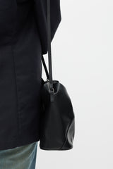MM6 Maison Margiela Black Faux Leather New Japanese Mini Tote