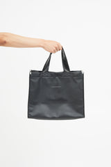 MM6 Maison Margiela Black Motocross Logo Tote Bag