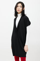 MM6 Maison Margiela Black V-Neck Dress