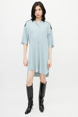 MM6 Maison Margiela Blue & Black Shirt Dress