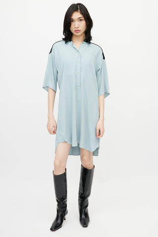 MM6 Maison Margiela Blue & Black Shirt Dress