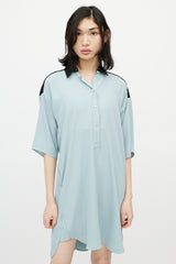 MM6 Maison Margiela Blue & Black Shirt Dress