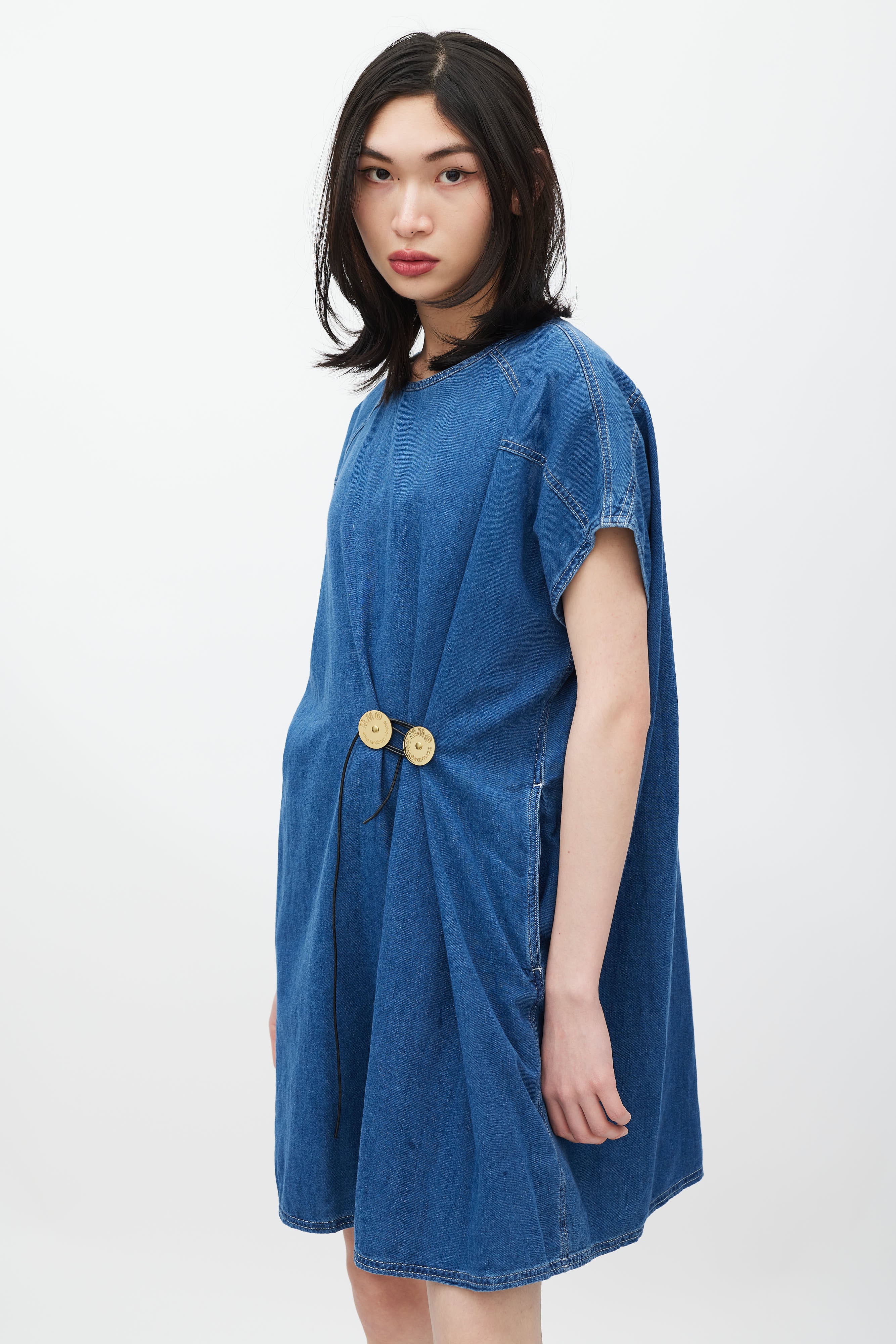 mm6 maison margiela denim dress MM6 Maison Margiela for Kids - Sleeveless denim dress