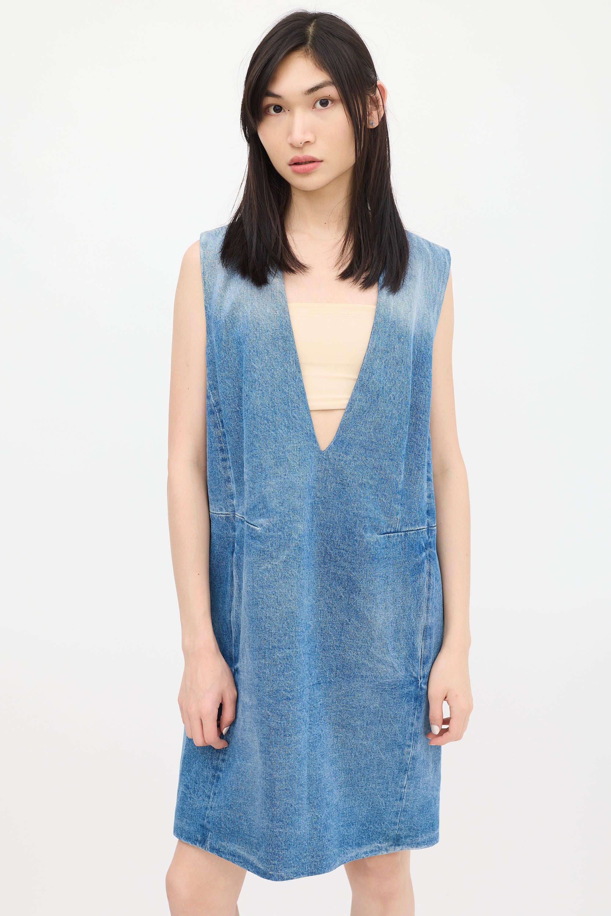 margiela denim dress MM6 Maison Margiela Denim Maxi Dress | Blue