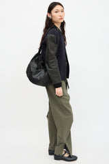 MM6 Maison Margiela Distressed Leather Messenger Bag