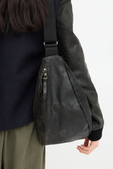 MM6 Maison Margiela Distressed Leather Messenger Bag