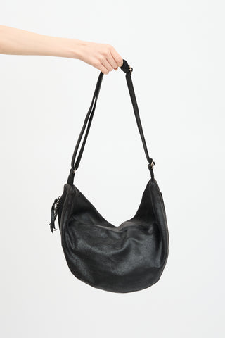 MM6 Maison Margiela Distressed Leather Messenger Bag