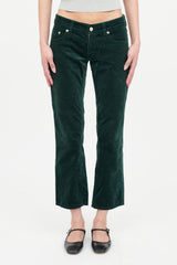 MM6 Maison Margiela Cropped Velvet Pants
