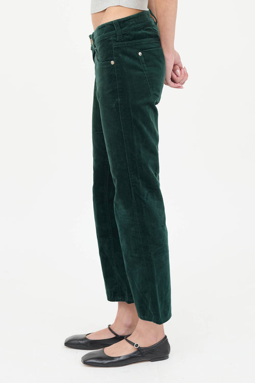 MM6 Maison Margiela Cropped Velvet Pants