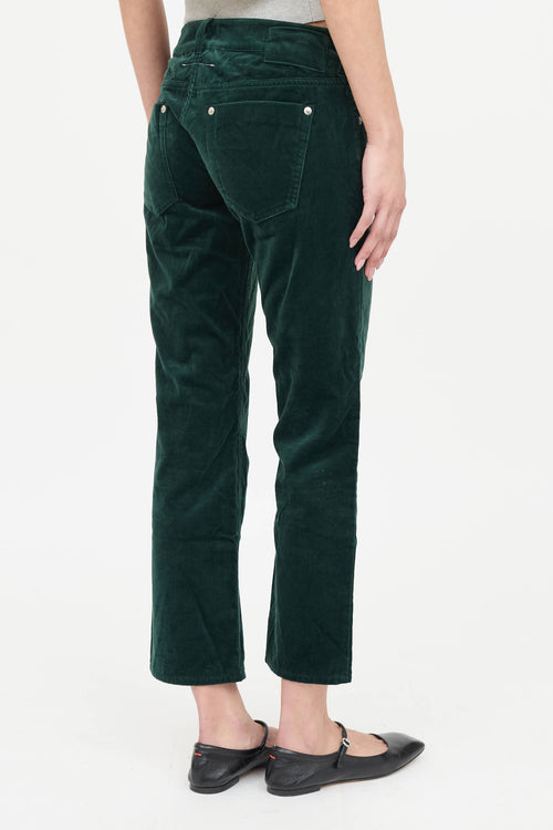 MM6 Maison Margiela Cropped Velvet Pants