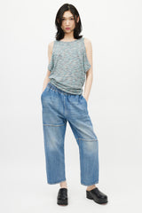 MM6 Maison Margiela Green & Multicolour Striped Top
