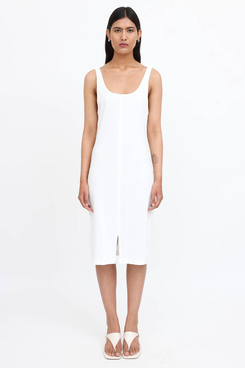 MM6 Maison Margiela Ribbed Convertible Midi Dress