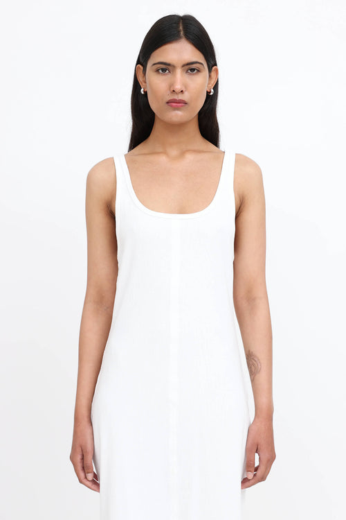 MM6 Maison Margiela Ribbed Convertible Midi Dress