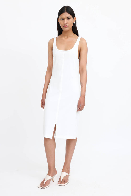 MM6 Maison Margiela Ribbed Convertible Midi Dress
