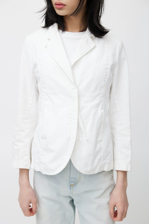 MM6 Maison Margiela White Cotton Jacket