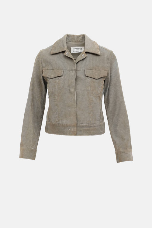 MM6 Maison Margiela Discoloured Corduroy Jacket