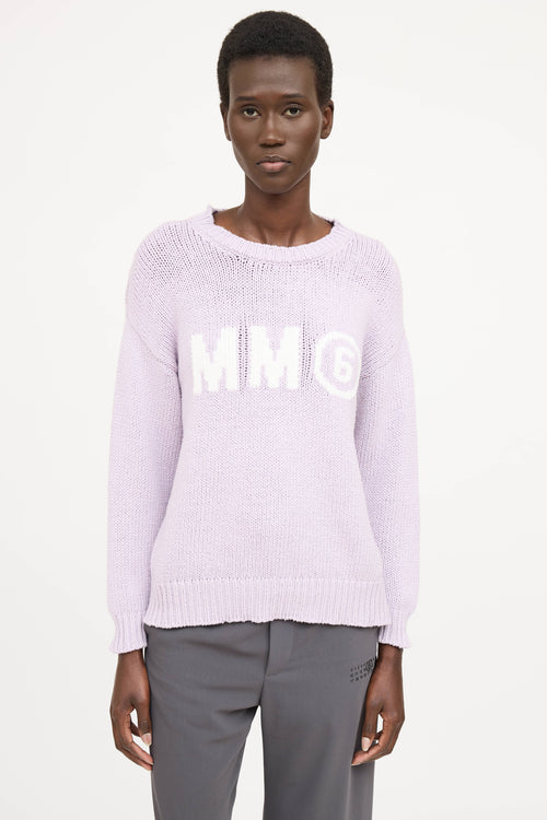 MM6 Maison Margiela Knit Logo Sweater