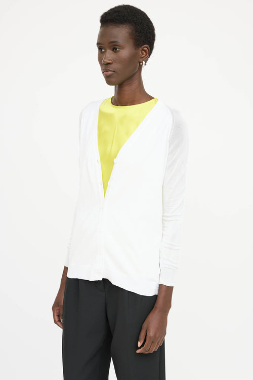 MM6 Maison Margiela Mesh Panel Cardigan