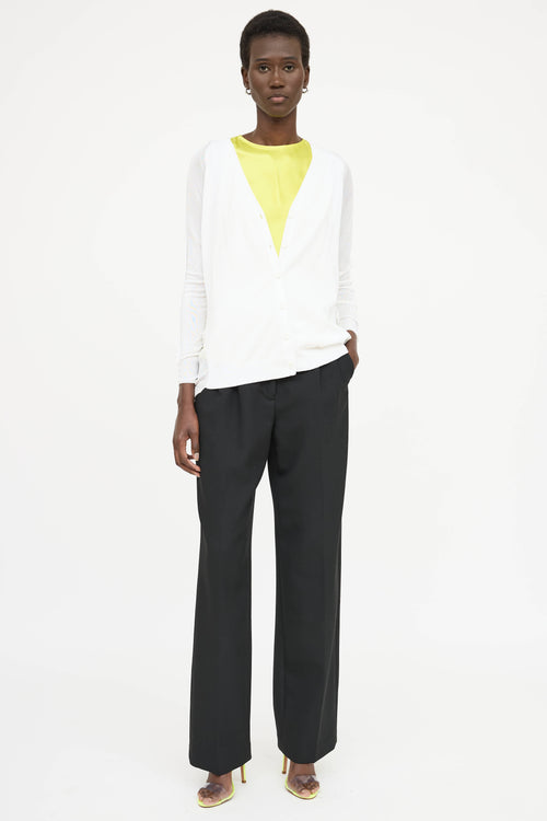 MM6 Maison Margiela Mesh Panel Cardigan