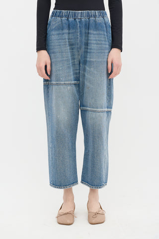 MM6 Maison Margiela Light Wash Asymmetrical Paneled