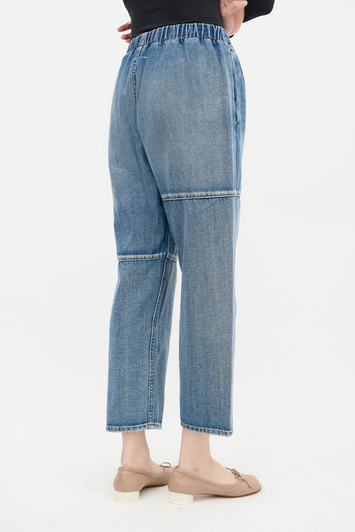 MM6 Maison Margiela Light Wash Asymmetrical Paneled