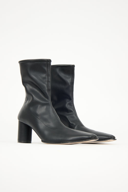 MM6 Maison Margiela Leather Ankle Boot