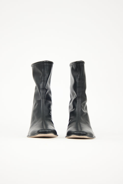 MM6 Maison Margiela Leather Ankle Boot