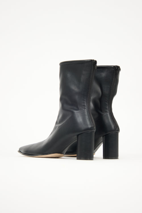 MM6 Maison Margiela Leather Ankle Boot