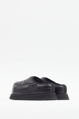 MM6 Maison Margiela Black Padded Platform Slipper