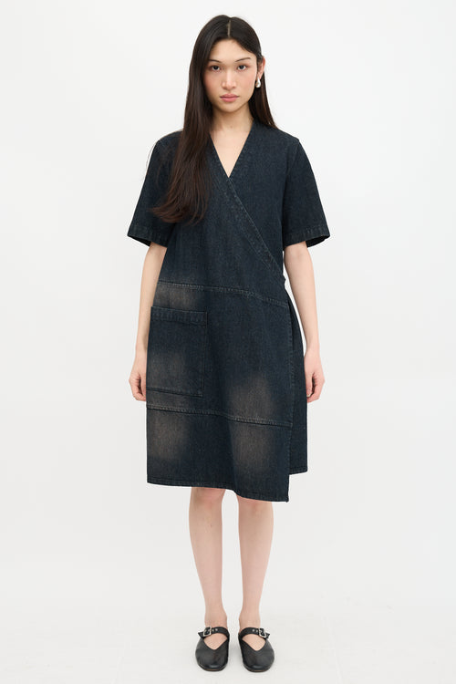 MM6 Maison Margiela Denim Wrap Dress