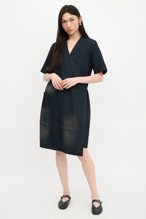 MM6 Maison Margiela Denim Wrap Dress