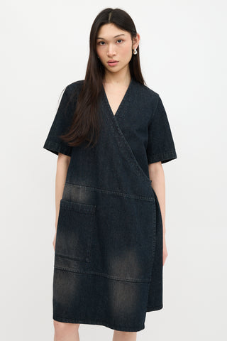 MM6 Maison Margiela Denim Wrap Dress