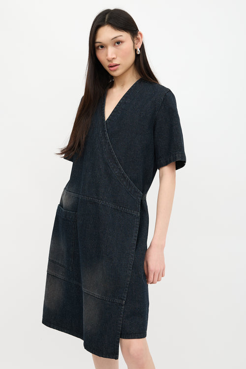 MM6 Maison Margiela Denim Wrap Dress