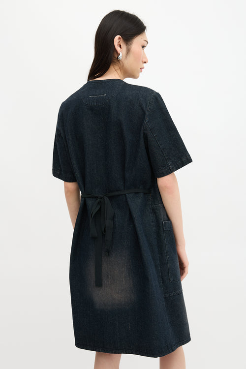 MM6 Maison Margiela Denim Wrap Dress