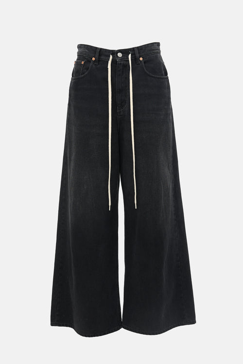 MM6 Maison Margiela Drawstring Wide Leg Jeans