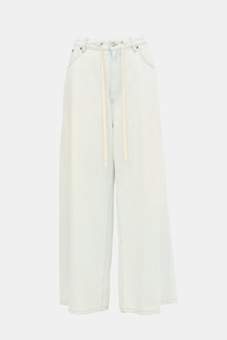 MM6 Maison Margiela Drawstring Wide Leg Jeans