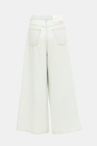 MM6 Maison Margiela Drawstring Wide Leg Jeans