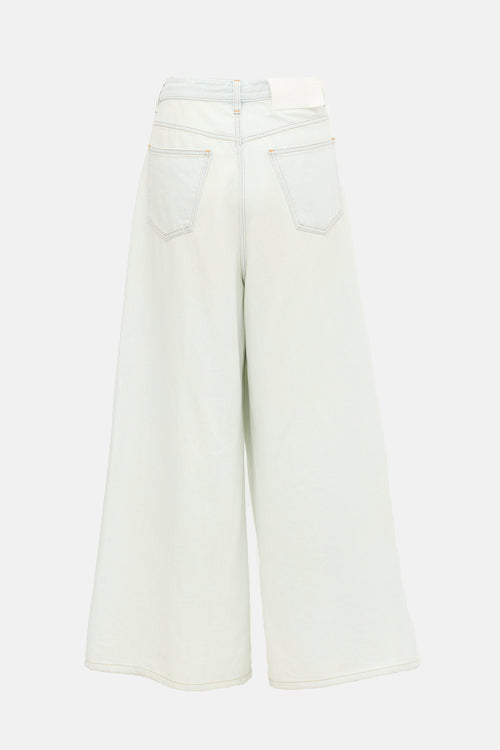 MM6 Maison Margiela Drawstring Wide Leg Jeans