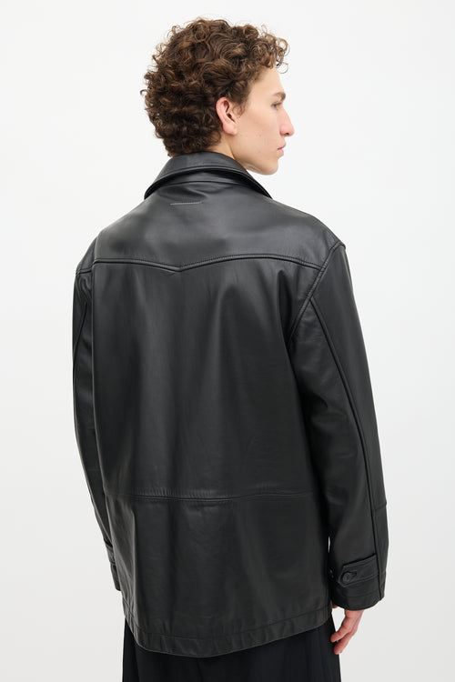 MM6 Maison Margiela Leather Coat