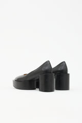 MM6 Maison Margiela Leather Décolleté Platform Pump