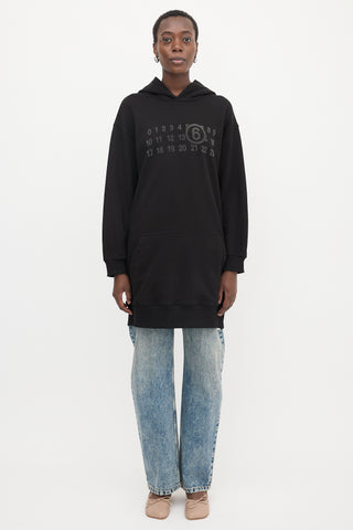 MM6 Maison Margiela Logo Hoodie Dress